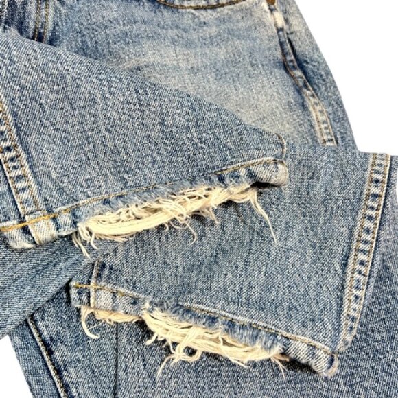 KHAITE Kyle Distressed Jeans Size 27 Pre-Loved Altered - READ DESCRIPTION - Picture 7 of 8